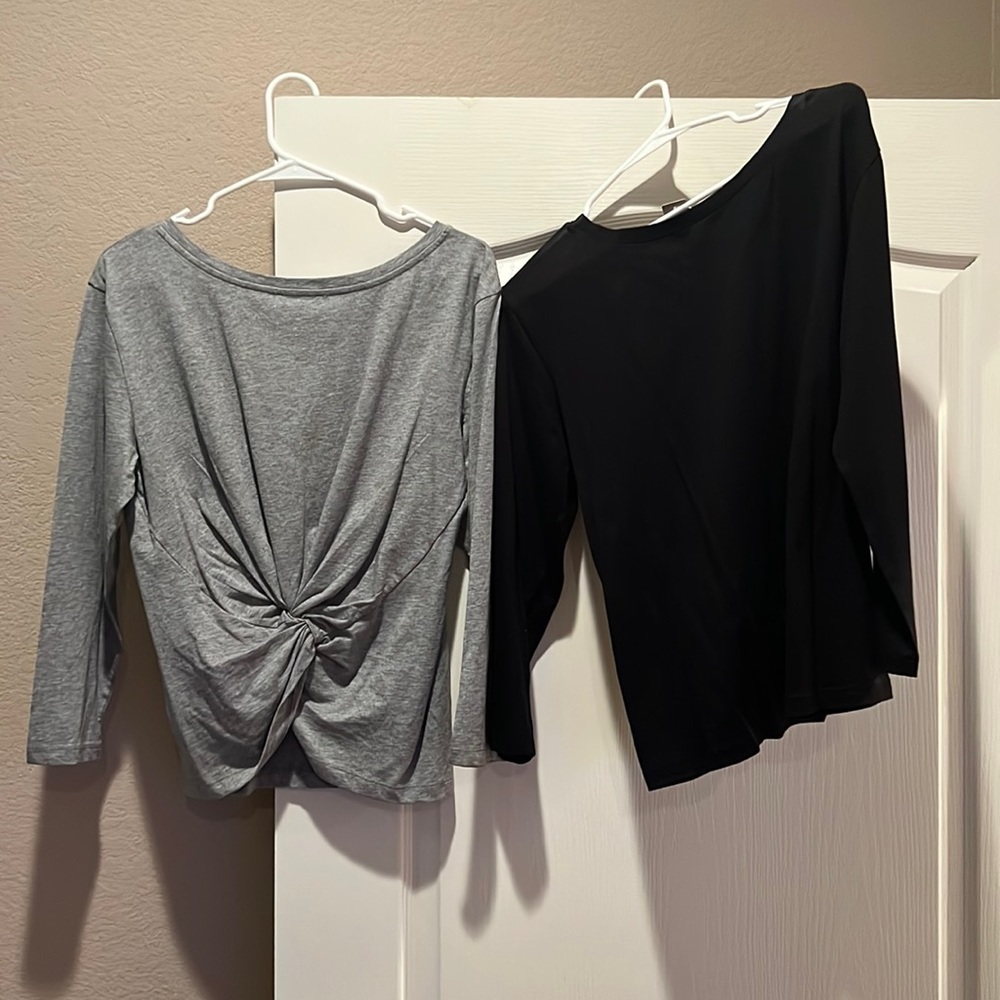 2 j crew long sleeved tops.